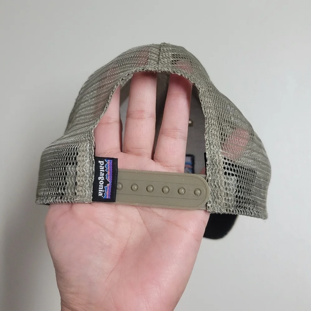 Patagonia P-6 Lo Pro Camo Mesh Snapback Trucker Hat.